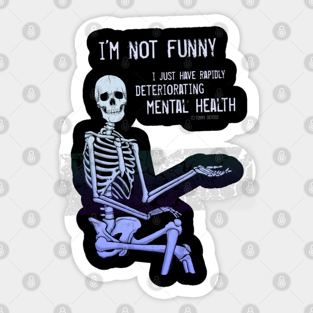 The Old Downward Spiral Sticker by Tommy Devoid